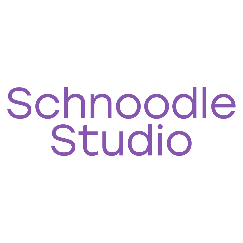 schnoodlestudio wordmark purple